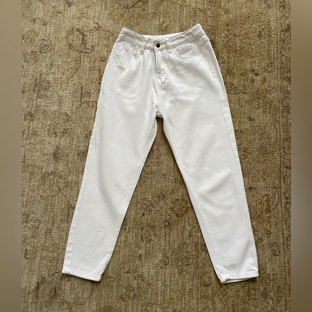 White High Wasted White Jeans, size XS